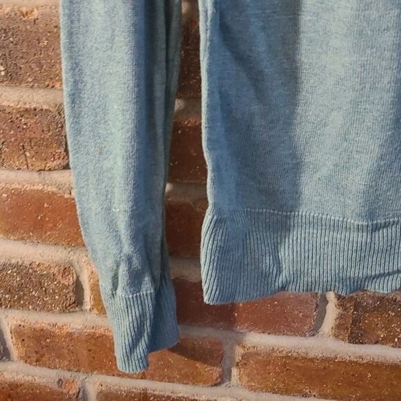 Merona XS Sequined Pullover Blue Silver Sweater - Picture 3 of 4